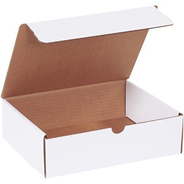 Box Packaging Corrugated Literature Mailers, 10"L x 8"W x 3"H, White ML1083